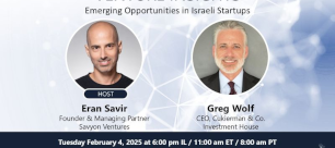 Venture Insights Webinar with Greg Wolf and Eran Savir